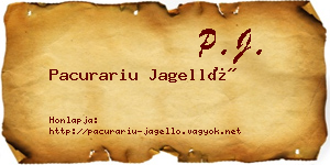 Pacurariu Jagelló névjegykártya